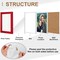 5x7 Picture Frame for Wall Hanging or Tabletop Display, Wall Mounting Horizontally or Vertically,Photo Frame with HD Plexiglass for Photos, Posters & Art Prints,Red,Frame,2 Pack